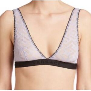 Versace Monogram Tulle Lilac Bra
